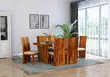 Elegant 6 Seater Solid Wood Dining Set - 1