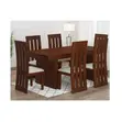 Elegant 6 Seater Solid Wood Dining Set - 2