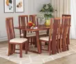 Elegant 6 Seater Solid Wood Dining Set - 3