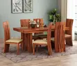 Elegant 6 Seater Solid Wood Dining Set - 4