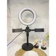 6-Inch Ring Light na Double Stand Holder - 2
