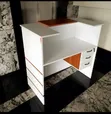 Boss Office Products 1.2m Dawati la Mapokezi la Ofisi lenye Hifadhi - 1