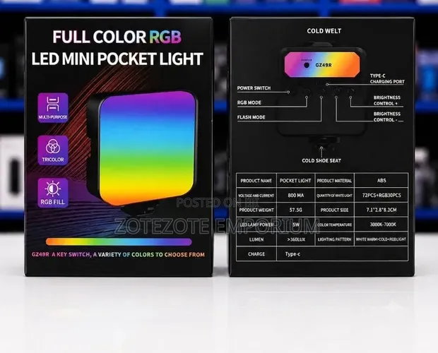 RGB LED Mini Pocket Light - 1