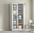 Full Glass 2-Door Steel Display Cabinet - 1