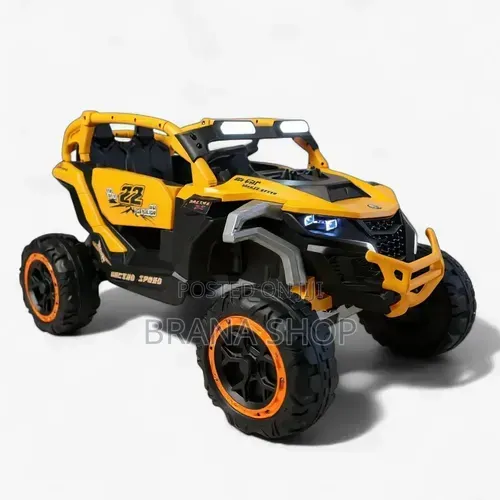 Kids' 12V Electric Off-Road UTV Buggy - Njano - 1