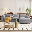 Sofa Nzuri ya Viti 2 vya Kitambaa - Nyeupe - 2
