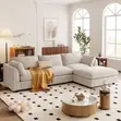 Sofa Nzuri ya Viti 2 vya Kitambaa - Nyeupe - 3