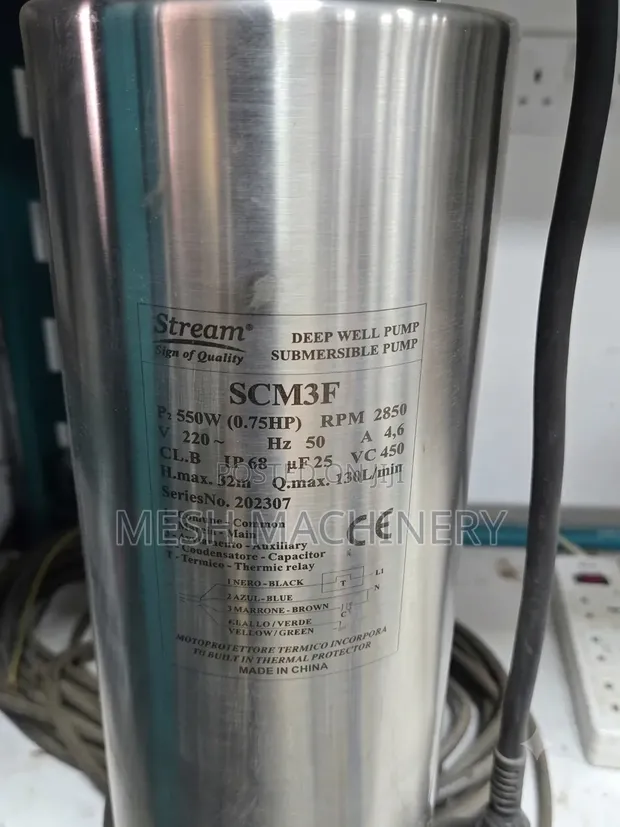 Stream 0.75hp Deep Well Submersible Pump - 1
