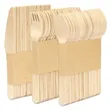120pcs Wooden Cutlery Set - 3
