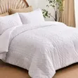 Seti ya Duvet Cover ya Kifahari yenye Muundo wa Mawimbi ya Tufted - 2