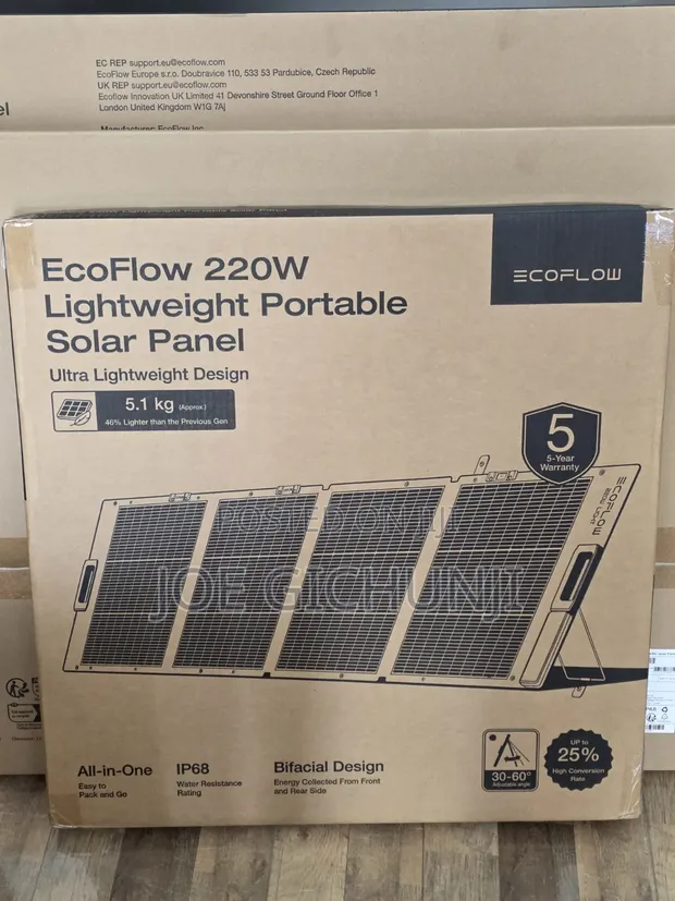 EcoFlow 220W Lightweight Portable Solar Panel - 1