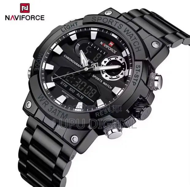 Naviforce Dual Time Gents Watch #NF9237 - Water Resistant - 1
