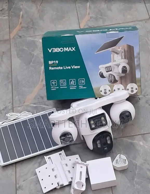 Kamera ya Solar V380 Max BP19 yenye Lensi 4 - 1