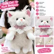 Cute Cat Plush Backpack for Kids - 1