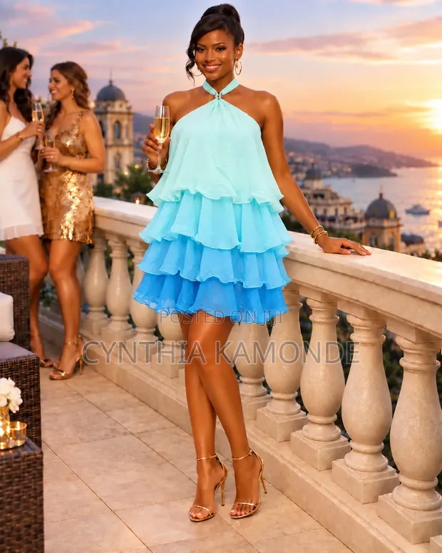 Women's Classic Mini Dress - Multi-Color - 1