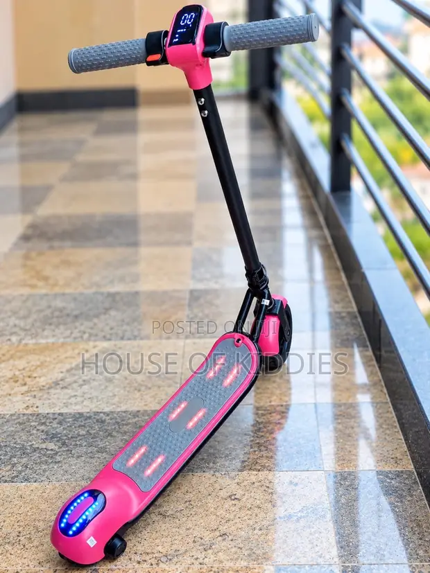 Rechargeable Electric Scooter - Pink - 1