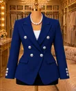 Women's Double Breasted Blazers - 2