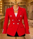 Women's Double Breasted Blazers - 5