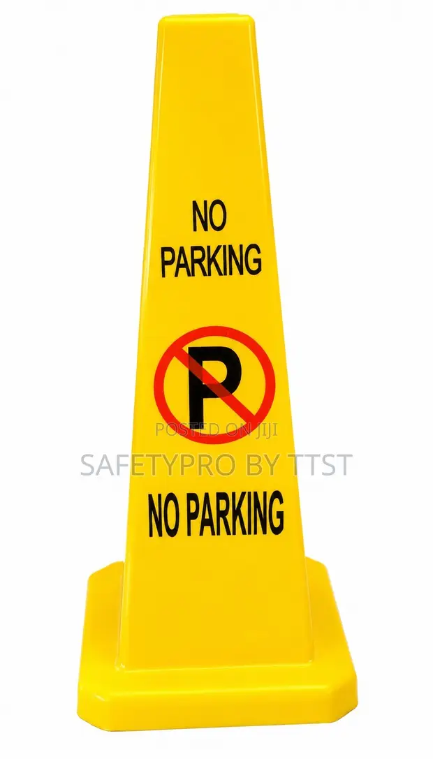 High-Visibility No-Parking Traffic Cone - 1