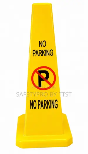 High-Visibility No-Parking Traffic Cone