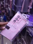Kifuniko cha MagSafe Pink cha Matte cha Translucent kwa Galaxy S24 Ultra - 2
