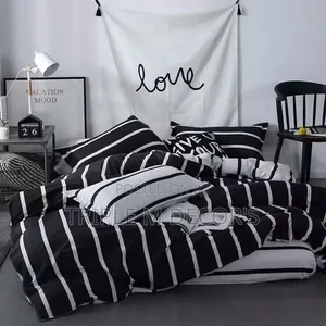 6x7 Nordic Cotton Fibre Duvet Cover Set - Kitanda cha Kupendeza
