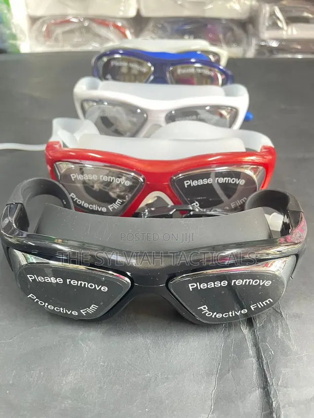 Large Frame Professional Antifog Swimming Goggles - 1