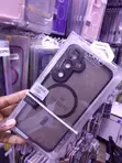 Kifaa cha MagSafe cha Translucent kwa Samsung Galaxy S24 FE - Nyeusi - 1