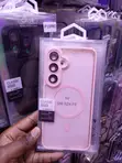 Matte MagSafe Pink Case for Samsung Galaxy S24 FE - 1