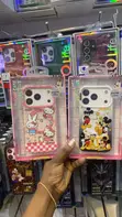 Pink Hello Kitty iPhone 17 Pro Case with Glitter Backing - 1