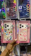 Pink Hello Kitty iPhone 17 Pro Case with Glitter Backing - 2