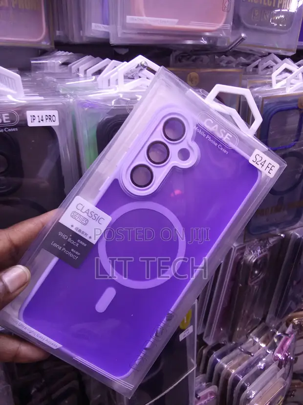 Matte MagSafe Case for Samsung Galaxy S24 FE - Purple - 1