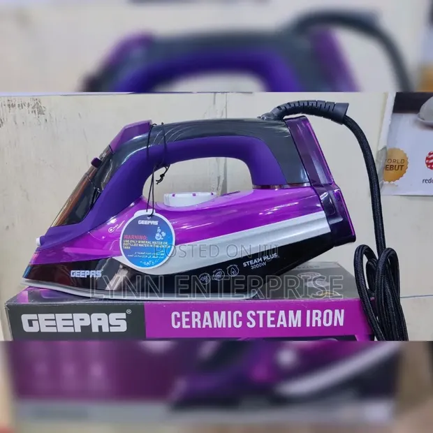 Geepas Heavy Duty Ceramic Steam Iron 3000W GSI24025N - 1