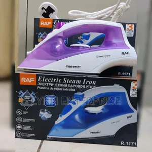 RAF Steam Iron 1400W with Ceramic Baseplate