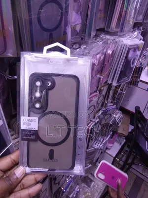 Kifaa cha Kesi Nyeusi ya MagSafe ya Matte kwa Samsung Galaxy S23