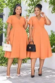Senori Wrap Skater Dress - 2