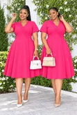 Senori Wrap Skater Dress - 3