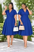 Senori Wrap Skater Dress - 5