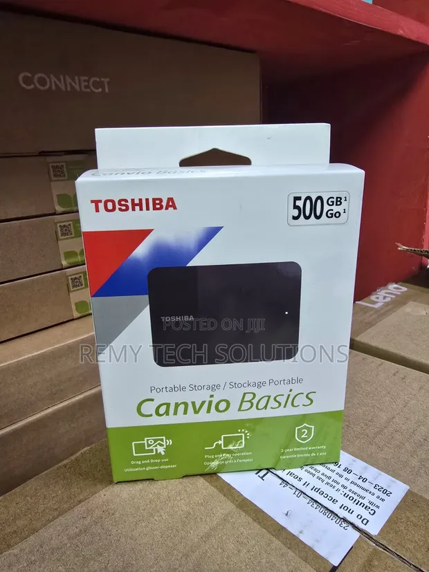 Toshiba Canvio 500GB External Hard Drive - 1