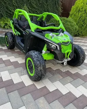 Big Size 12V Kids Ride-on Car - Luminous Green