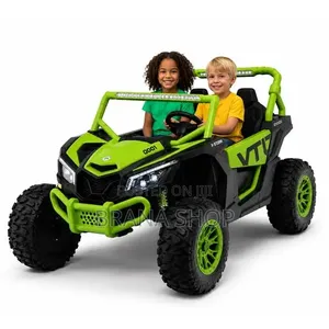 Kids' 12V Electric Off-Road UTV Buggy - Luminous Green