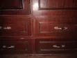 Elegant Dark Brown Wooden Wardrobe with Drawers - 4
