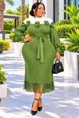 Miyaki Color Blocked High Quality Dress - 1
