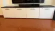 White and Black TV Console Table - 1