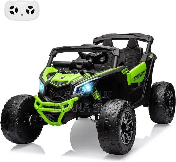 Big Size Luminous Green Kids Electric UTV – 12V - 1