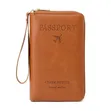 Genuine Leather Travel Wallet Passport Holder - 1