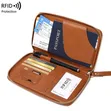 Genuine Leather Travel Wallet Passport Holder - 2