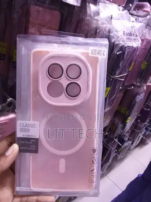 Translucent Magsafe Pink Case for Infinix Note 40 Pro 4G