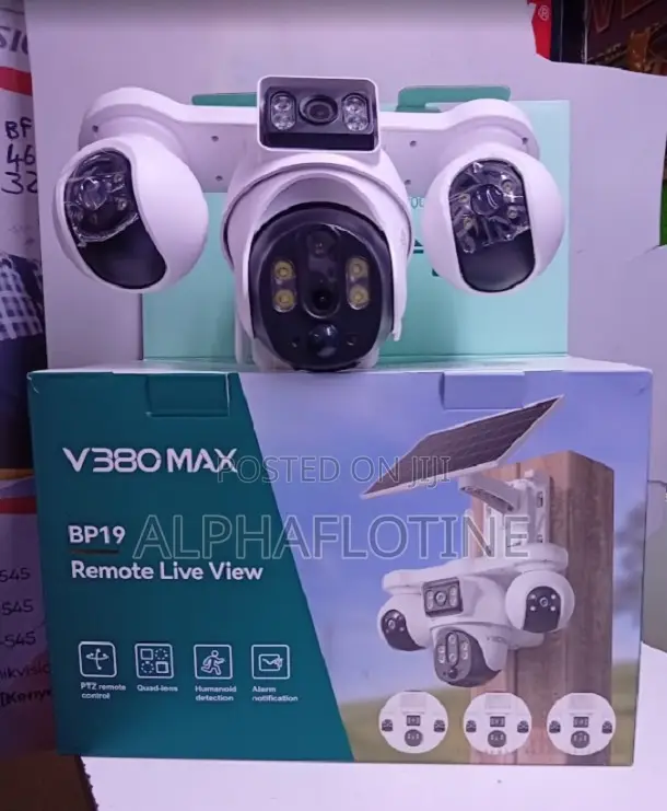 Kamera ya 4-Lens Solar PTZ yenye 4G - 1