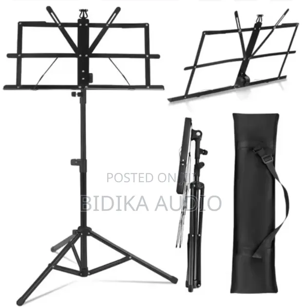 Stendi ya Muziki ya Kukunja na Msingi wa Tripod - 1
